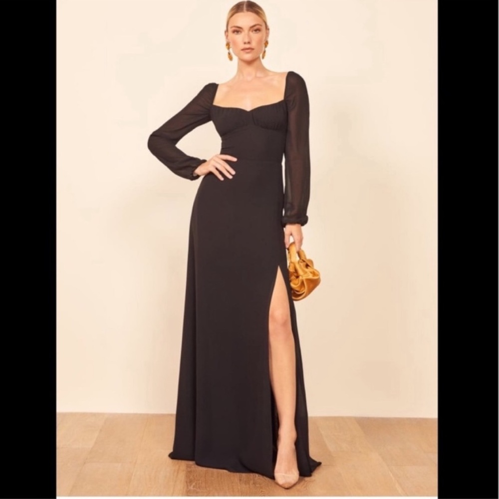 Reformation Black Maxi Dress